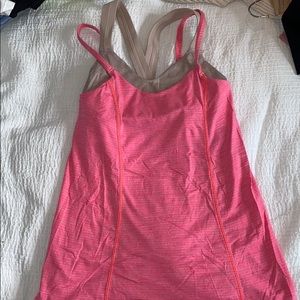 LIKE NEW - Pink lululemon tank top